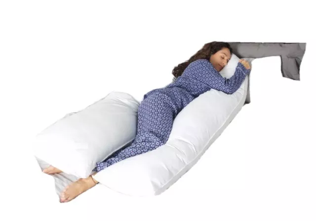 9FT Comfort U Pillow Body Back Support Nursing Maternity Pregnancy bed full new