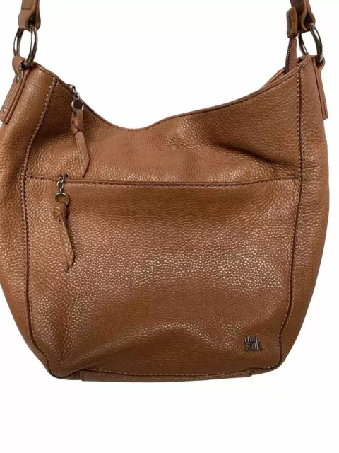 The SAK Cole Valley Brown Leather Shoulder Hobo Bag