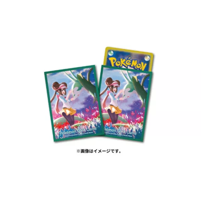 EX Display Rosa & Serperior Pokemon Trading Card Sleeves x64