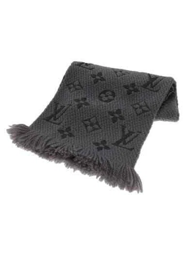HERMES Eshalp Logomania Monogram  GRY   Wool   GRY   Women s