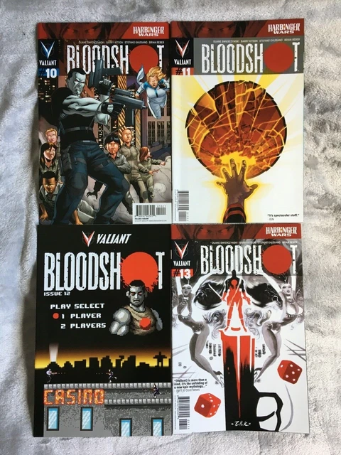 Brand new valiant comics BLOODSHOT full set #10,11,12,13 vol 3 harbinger wars