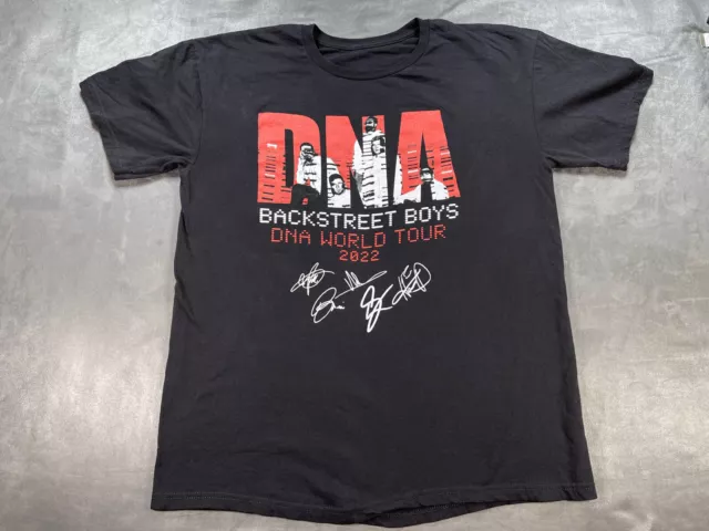 DNA World tour Concert Blk BACKSTREET BOYS 2022 Shirt Lrg Pop Music Dance No tag