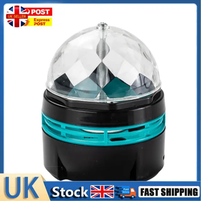 Rotating LED Night Lamp USB Disco Stage Party Ball Colorful Light (Black) Hot