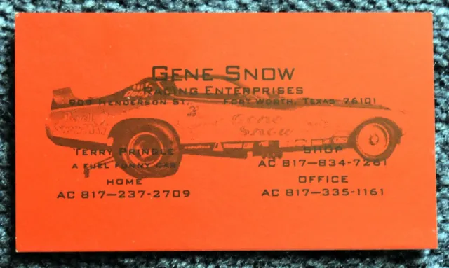 Gene Snow Business Card
