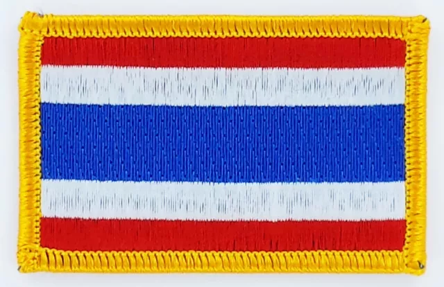 Patch Ecusson Brode Drapeau Thailande   Insigne Thermocollant Neuf Flag Patche