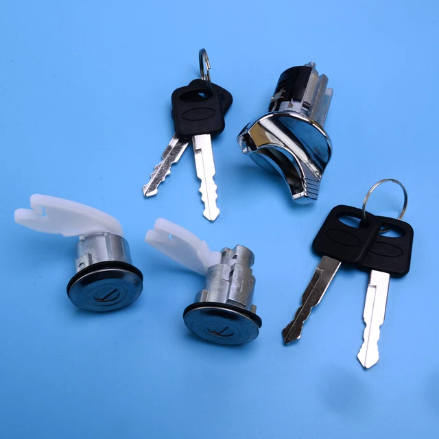 IGNITION SWITCH & Door Lock Barrel Set w/ Keys Fit For Ford F-150 F-350 ...