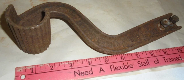 Cast Iron Step For Antique Equipment, Unsure, 11 In. Long Rustic Primative
