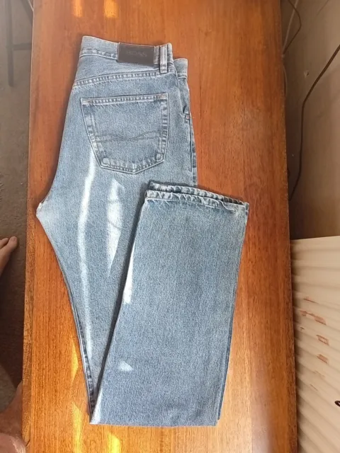 HUGO BOSS ARKANSAS Jeans Mens W32 L36 Blue 100% Cotton