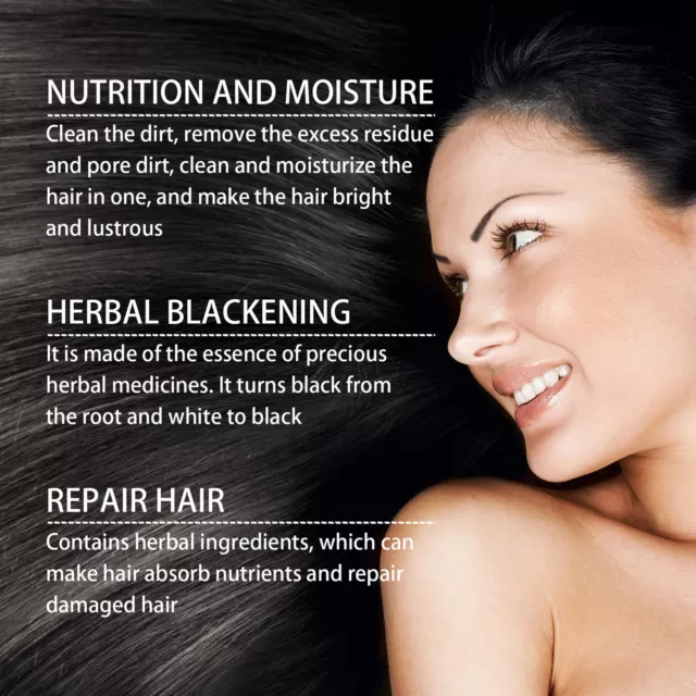 Black Hair Dandruff Removal Itching Relief Oil Control Deep Repairing GFL