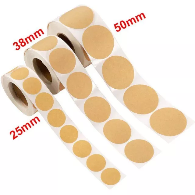 Self-Adhesive Round Blank Stickers DIY Craft Paper Sealing Label Package Sticker