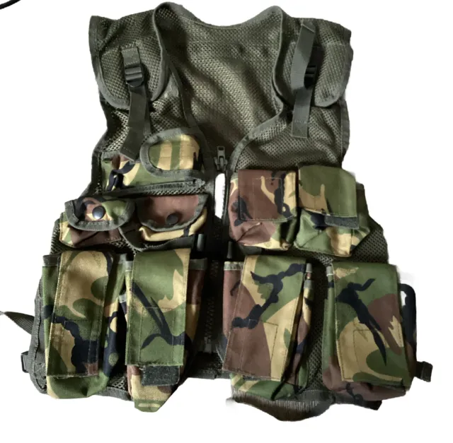 KIDS ARMY CAMO ASSAULT VEST BOYS GIRLS SOLDIER TOP SAS One Size 3-13yrs NEW