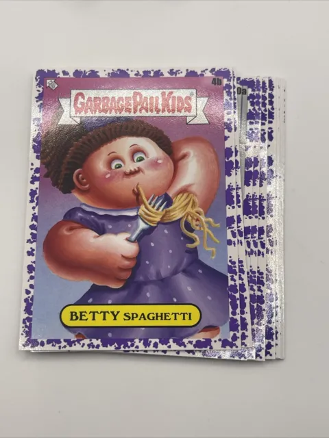2021 Garbage Pail Kids Food Fight Purple Parallel Pick Your Card Gpk Complete