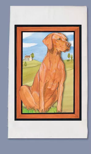 Vizsla Dish Towel