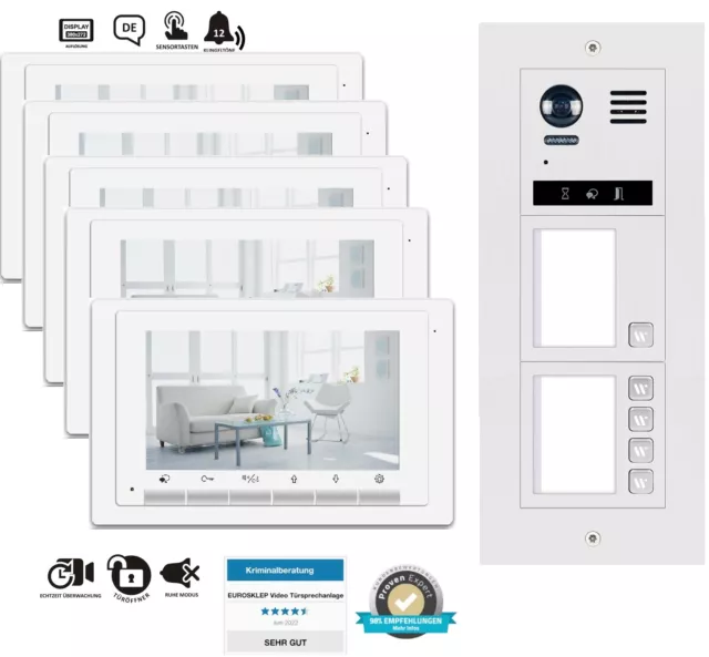 5-7 Familienhaus Sprechanlage Videotürsprechanlage Videosprechanlage Türklingel