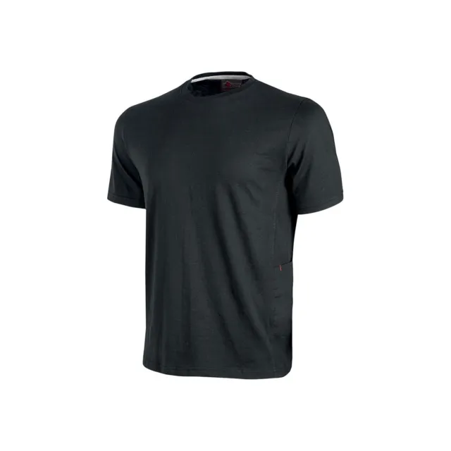 T-Shirt da lavoro manica corta U-Power Road colore nera varie taglie  slim-fit