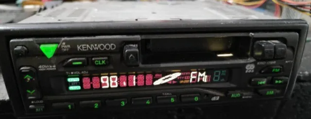 Vintage Kenwood Krc-178R Rds Car Radio Cassette