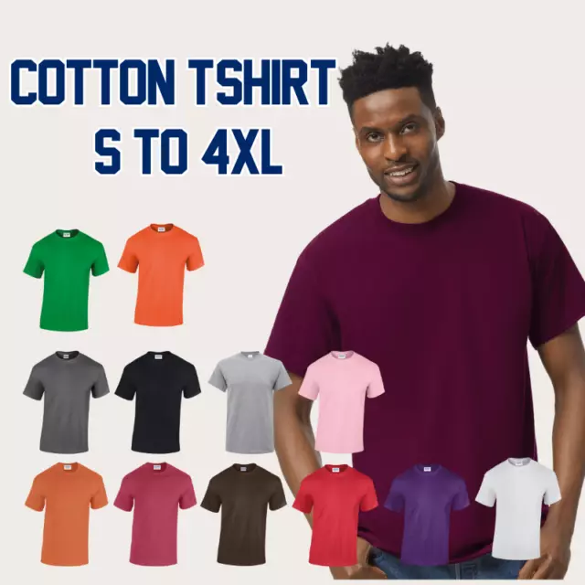 GILDAN Heavy Cotton Adult Plain T-shirts, Unisex T-shirts