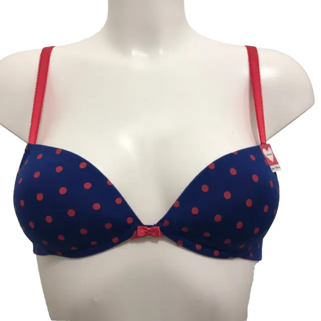 Boobs & Bloomers Baby Blue Bra 34AA Wirefree no padding no wires Teenager