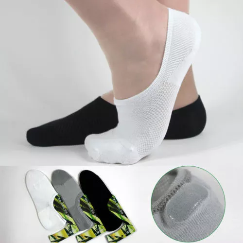 6-12Pairs Mens/Womens Bamboo Fiber Loafer Boat socks Liner Low Cut No Show Socks