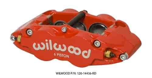 Wilwood 120-14437-RD FNSL6R 6 Piston Brake Caliper w/ Dust Seal Radial Mount 1.6