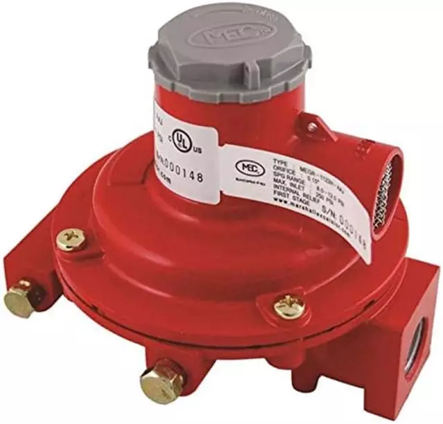 Lp-Gas Equipment R122H-AAJ First Stage Compact Regulator, Non-Adjustable 10 Psig