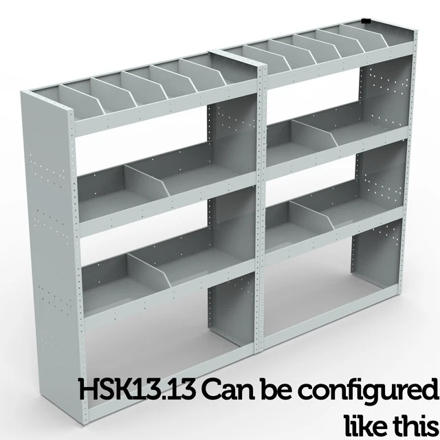 Sprinter Metal Racking MERCEDES SPRINTER VAN Racking Steel Shelving 1.5m Tall 2 Units HSK13.13 ...