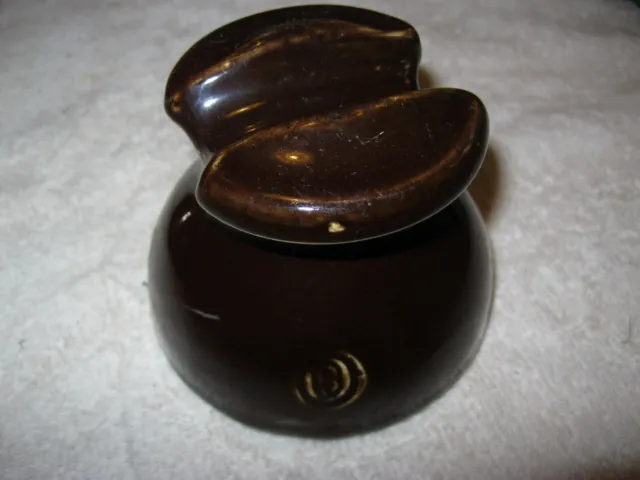 Ohio Brass "B" Brown Ceramic / Porcelain Insulator