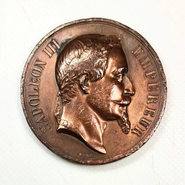 Médaille Ancienne En Cuivre - Ministère De L'Agriculture Et Du Commerce, Collection Française