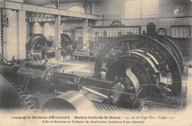 CPA 54 Cie GENERAL D'ELECTRICITE CENTRAL STATION NANCY RUE DU CARPET GREEN