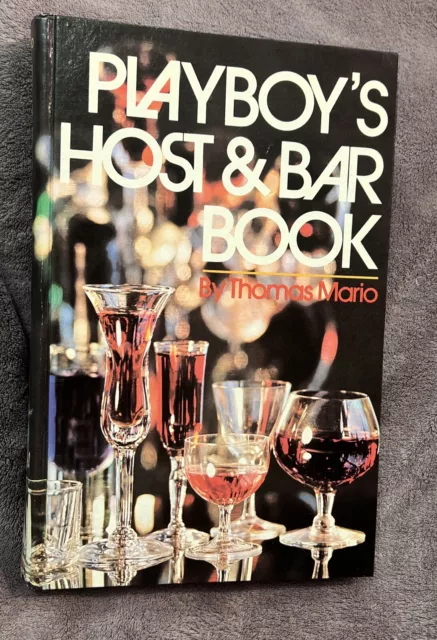 Playboy's Host and Bar Book by Thomas Mario 1971 HCDJ, Drink Recipes Cocktails