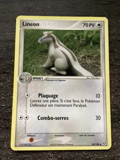 Lineon Unco - Pokémon 34/106 Ex Emeraude Proche Du Neuf/Nm