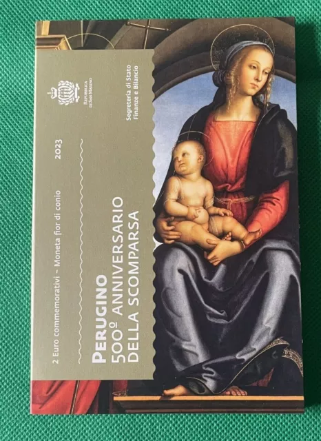 San Marino - Moneda 2 Euros 2023 - 500 Aniv Muerte De Perugino - 2€ Cartera Bu