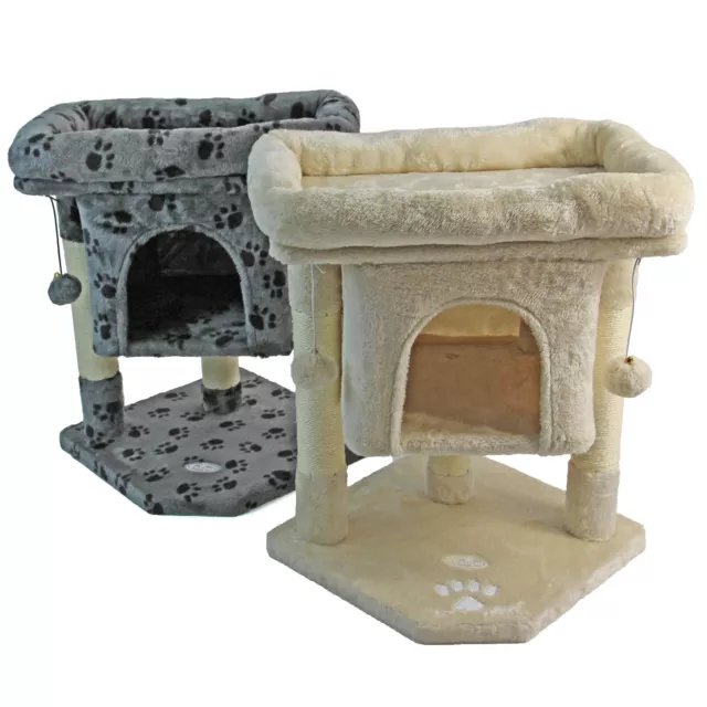 Cat Tree Scratching Post Toy Multilevel Activity Centre Kitten Climbing Tower