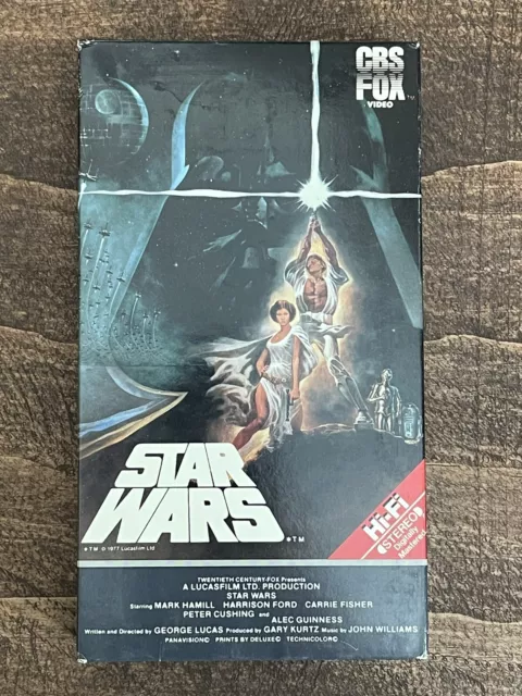 Star Wars BETA Tape Betamax CBS FOX 1984