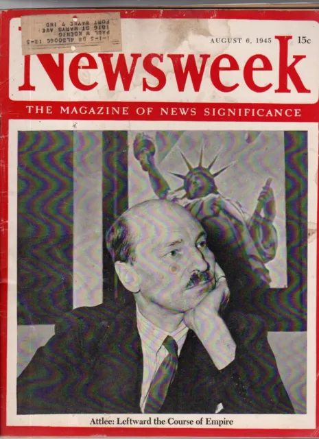 1945 Newsweek August 6-Search for Gestapo in Norway; Empire State Building Crash