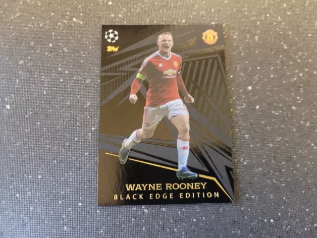 Match Attax Extra 2023/24 No 260 Wayne Rooney (Man Utd) Black Edge Edition Mint