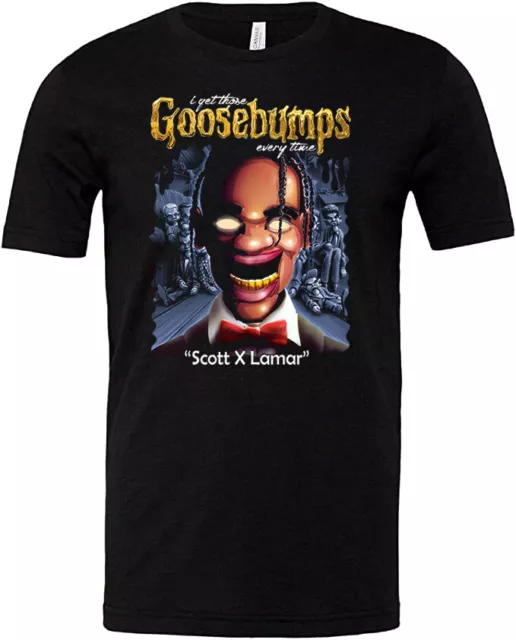 Travis Scott And Kendrick Lamar Goosebumps Black T-Shirt