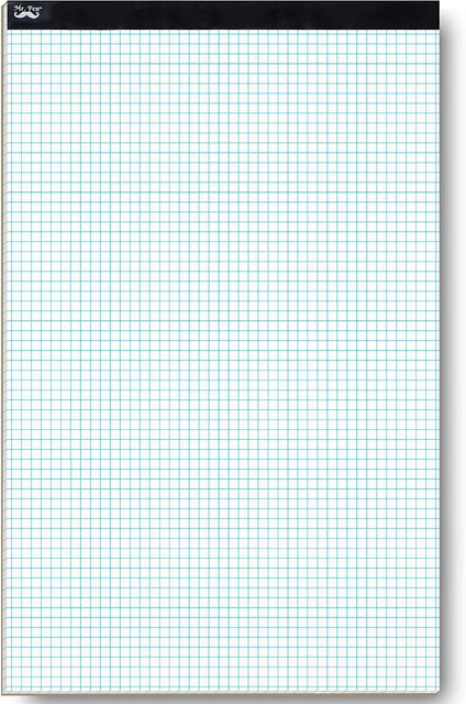 Mr. Pen Graph Paper, Grid Paper, 4X4 (4 Squares per Inch), 17"X11", 22 Sheet