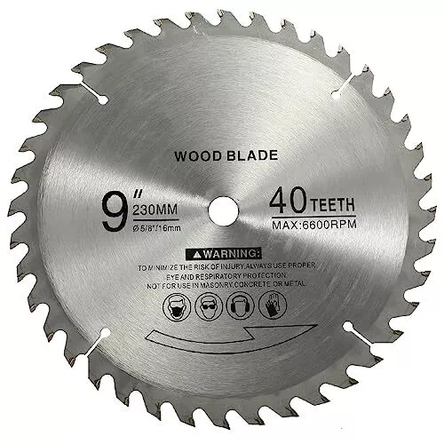 9" 40 Teeth Carbide Tip Wood Cutting Circular Saw Blade Table Saw Blade Miter Sa