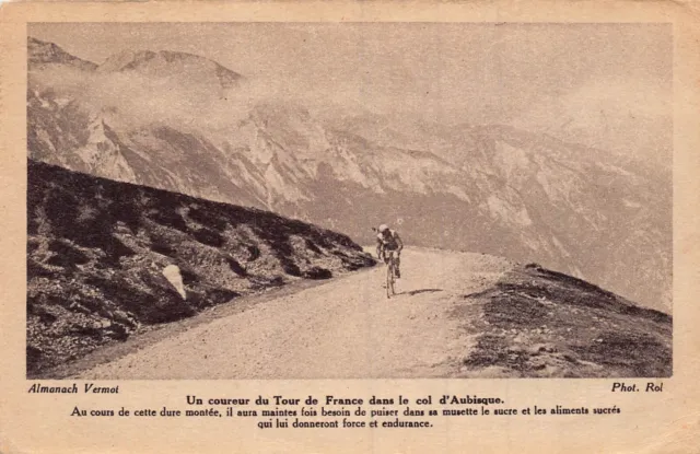 Un Coureur Du Tour De France Dans Le Col De L´aubisque-Bicycle Cyclist Postcard