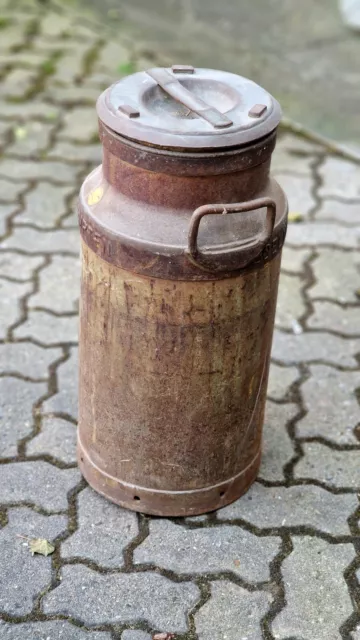 Schöne, alte Milchkanne " KEMPTEN" mit  Deckel, Metall, 20 Liter, Dicht. V. Priv