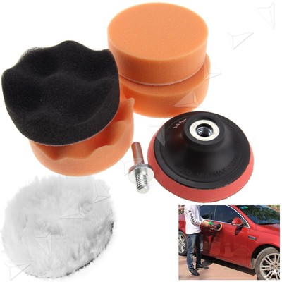 6stk Esponja schleifpolitur polierpad para coche rueda 3" m10-tirada Kit 