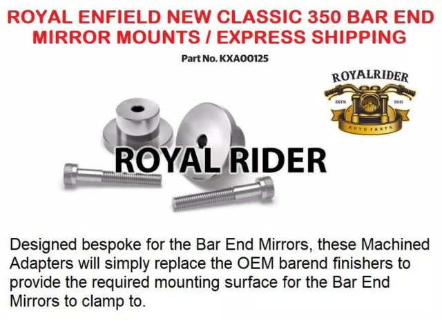 Soportes de espejo para extremo de barra Royal Enfield New Classic 350
