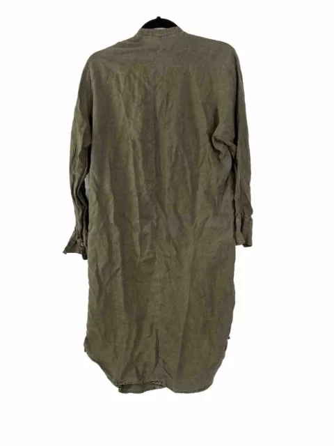 James Perse Linen Shirt Dress, Long-Sleeve, Beige Size 0 Small Beige Clean GUC 2