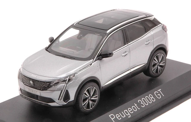 Miniature Peugeot 3008 GT 2020 – Norev 1/43, Gris Métallisé, Neuve Sous Boîte