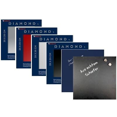Rheita Vetro Lavagnetta Magnetica Whiteboard 40x60cm Parete Magnetica Memoboard Lavagna Board Blu 
