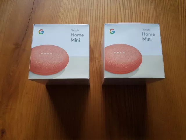 Neuve 2 enceinte connectée google home mini corail assistant vocal maison wifi