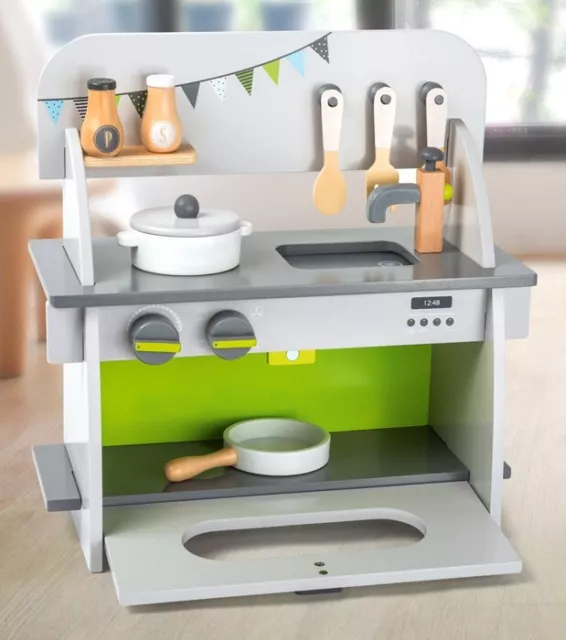 Petite Cuisine Compacte En Bois Pour Enfants Jeu imitation Cadeau de Noel