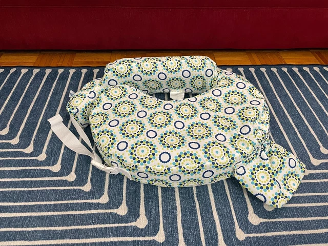 My Brest Friend Inflatable Travel Nursing Breast Feeding Pillow, Sparkles Green