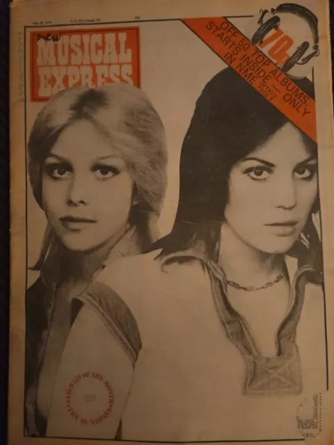 NME New Musical Express July 24th 1976 The Runaways Cover